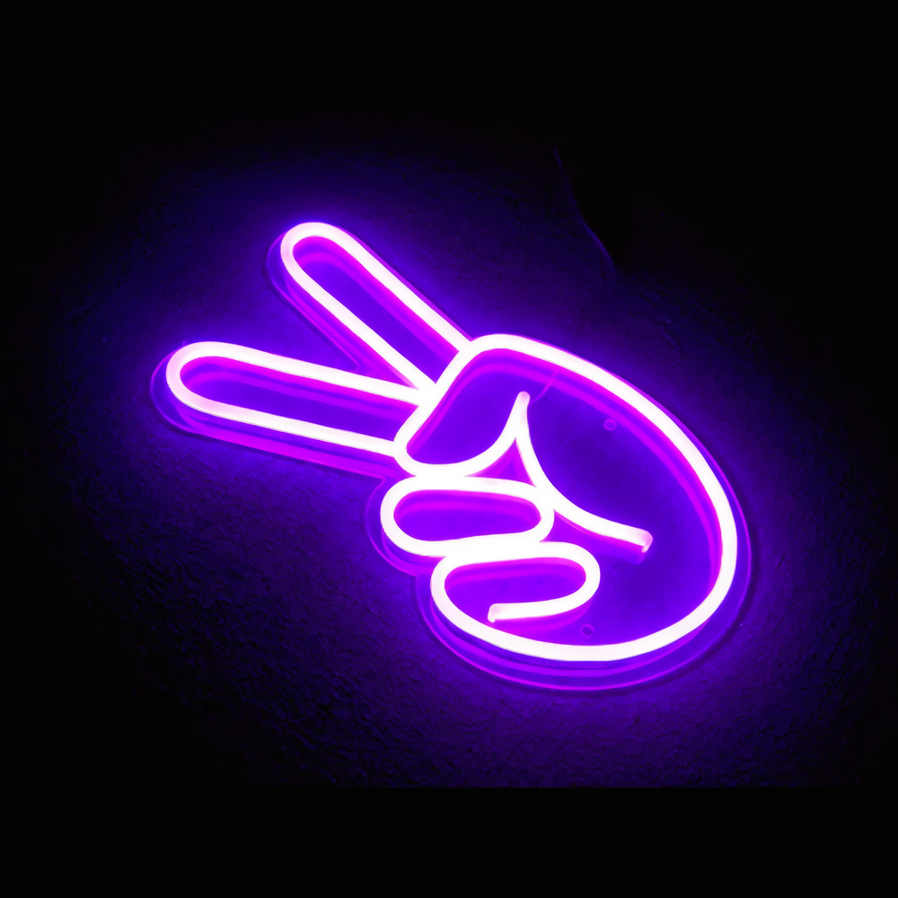 Barış Sembolü Led Neon