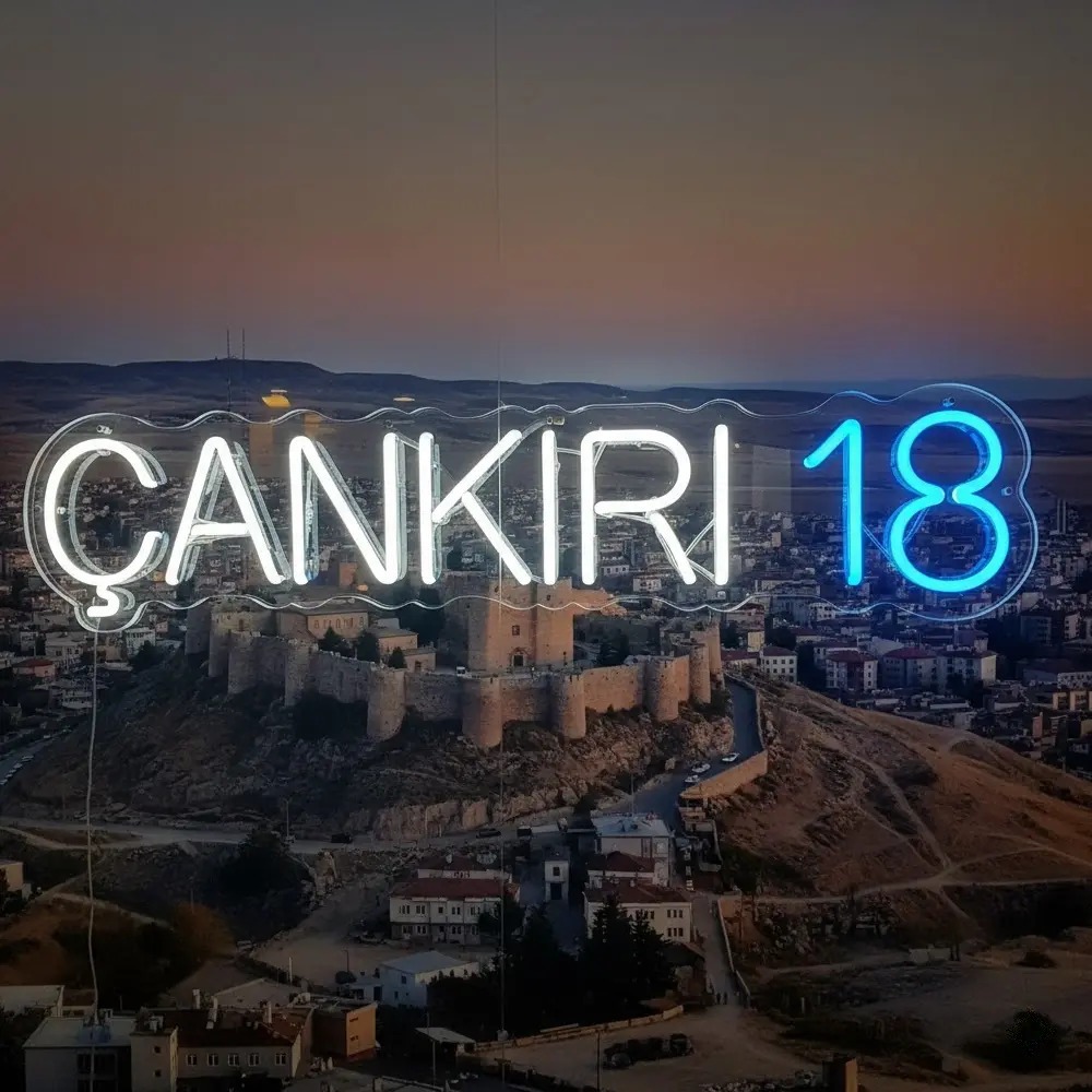 Çankırı 18 Neon LED Tabela
