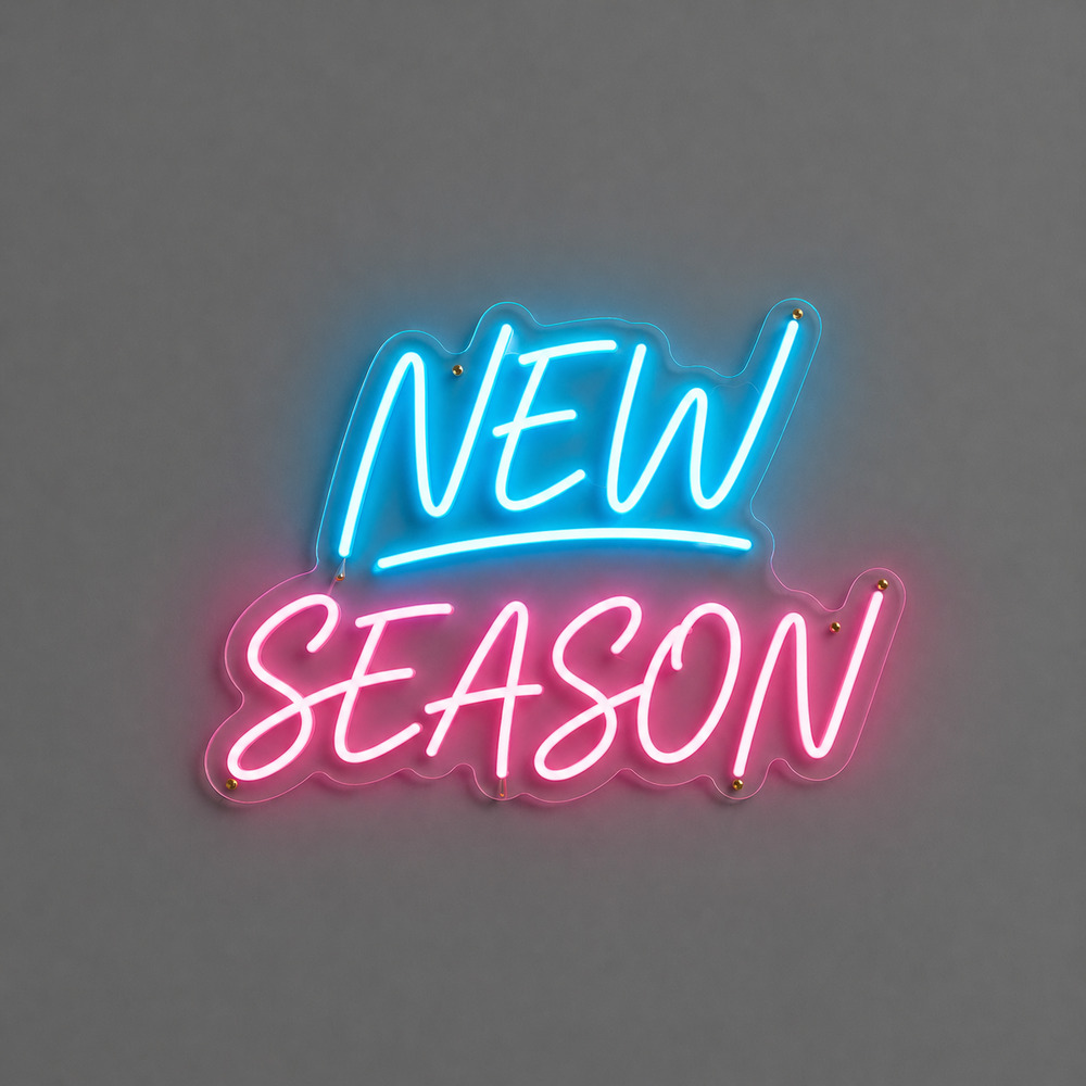 New Season Neon LED Tabela - Mağaza Vitrin Dekoru