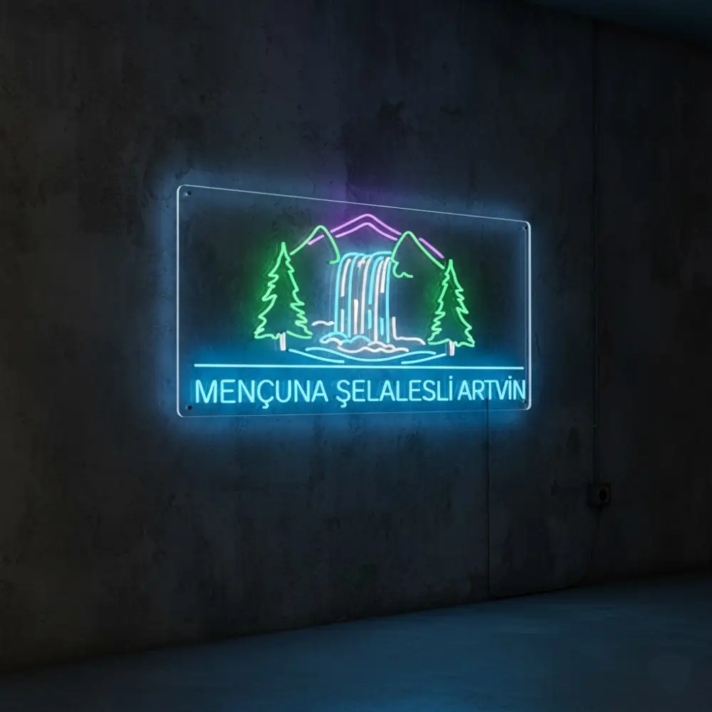 Mençuna Şelalesi Led Neon